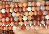 CAA5002 15.5 inches 8mm round red botswana agate beads wholesale