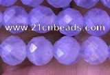 CAA5005 15.5 inches 6mm faceted round blue lace agate beads