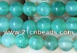 CAA5020 15.5 inches 4mm round green dragon veins agate beads