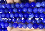 CAA5032 15.5 inches 10mm round blue dragon veins agate beads