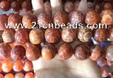 CAA5078 15.5 inches 20mm round red dragon veins agate beads