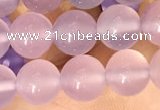 CAA5082 15.5 inches 8mm round purple agate beads wholesale