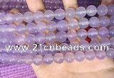 CAA5083 15.5 inches 10mm round purple agate beads wholesale