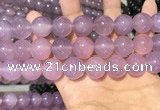 CAA5087 15.5 inches 18mm round purple agate beads wholesale