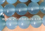 CAA5091 15.5 inches 6mm round sea blue agate beads wholesale