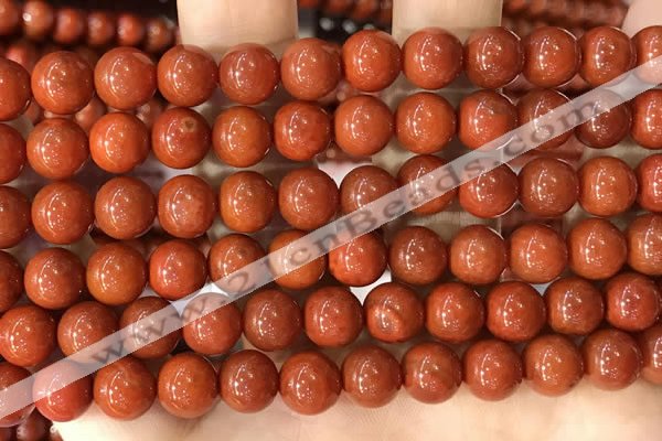 CAA5100 15.5 inches 8mm round red agate gemstone beads