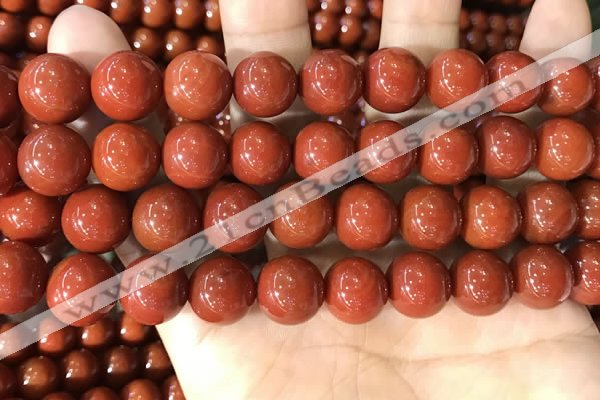 CAA5103 15.5 inches 14mm round red agate gemstone beads