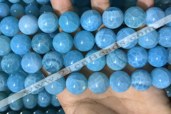 CAA5147 15.5 inches 16mm round dragon veins agate beads wholesale