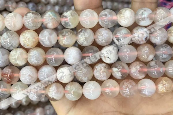 CAA5250 15.5 inches 10mm round sakura agate beads wholesale