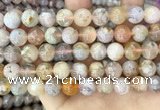 CAA5251 15.5 inches 10mm round sakura agate beads wholesale