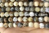 CAA5259 15.5 inches 12mm round dendrite agate beads wholesale