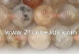 CAA5281 15.5 inches 8mm round sakura agate gemstone beads