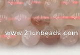 CAA5285 15.5 inches 6mm round natural sakura agate beads