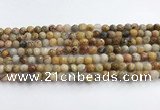 CAA5290 15.5 inches 4mm faceted round crazy lace agate beads wholesale