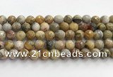 CAA5292 15.5 inches 8mm faceted round crazy lace agate beads wholesale