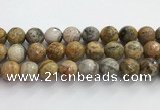 CAA5294 15.5 inches 12mm faceted round crazy lace agate beads wholesale