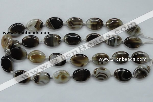 CAA530 15.5 inches 18*25mm oval madagascar agate gemstone beads