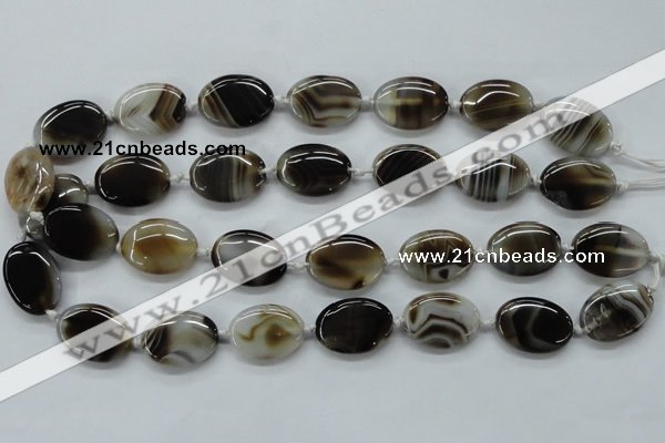 CAA531 15.5 inches 22*30mm oval madagascar agate gemstone beads