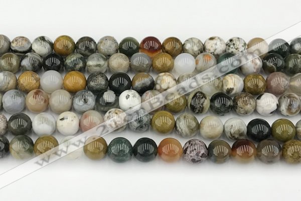 CAA5331 15.5 inches 8mm round ocean agate beads wholesale