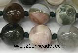 CAA5341 15.5 inches 8mm round ocean agate gemstone beads