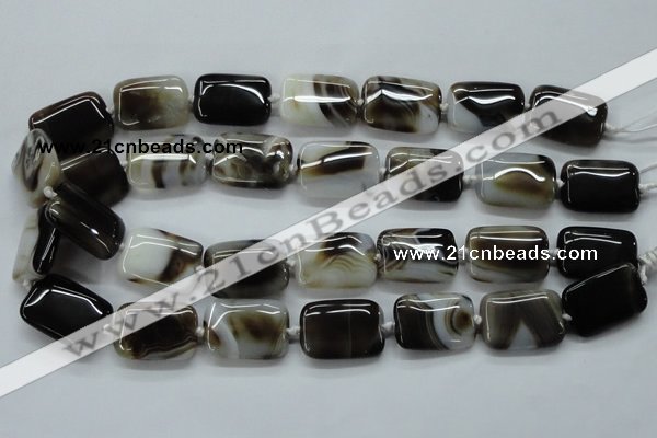 CAA535 15.5 inches 18*25mm rectangle madagascar agate beads