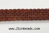 CAA5352 15.5 inches 10*14mm drum agate gemstone beads