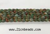 CAA5361 15.5 inches 8*12mm twisted rice agate gemstone beads