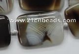 CAA537 15.5 inches 25*35mm rectangle madagascar agate beads