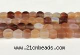 CAA5372 15.5 inches 10*12mm - 11*16mm faceted nuggets agate beads