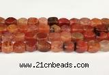 CAA5373 15.5 inches 10*12mm - 11*16mm faceted nuggets agate beads