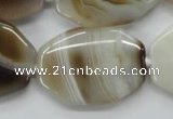 CAA538 15.5 inches 25*35mm octagonal madagascar agate beads