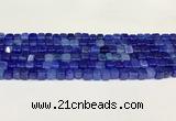 CAA5384 15.5 inches 6*7mm - 8*8mm nuggets agate gemstone beads