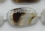 CAA539 15.5 inches 20*40mm freeform madagascar agate beads