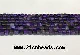 CAA5391 15.5 inches 6*7mm - 8*8mm nuggets agate gemstone beads