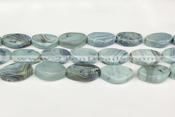 CAA5400 15.5 inches 18*25mm nuggets agate gemstone beads