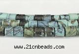 CAA5412 15.5 inches 15*15mm tube agate gemstone beads