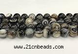 CAA5427 15.5 inches 14mm round agate gemstone beads