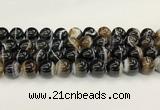 CAA5431 15.5 inches 14mm round agate gemstone beads