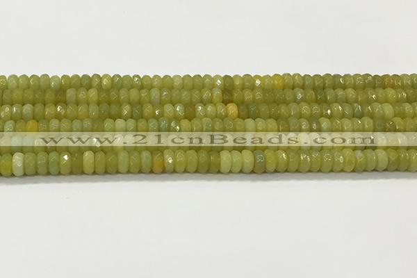 CAA5438 15.5 inches 6*8mm faceted rondelle agate gemstone beads