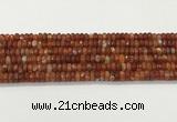 CAA5441 15.5 inches 6*8mm faceted rondelle agate gemstone beads
