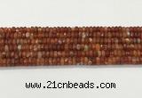 CAA5441 15.5 inches 6*8mm faceted rondelle agate gemstone beads