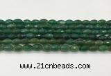 CAA5474 15.5 inches 8*12mm faceted rice agate beads