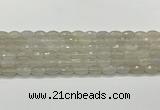 CAA5480 15.5 inches 8*12mm faceted rice agate beads