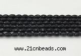 CAA5483 15.5 inches 8*12mm faceted rice agate beads