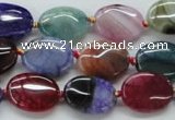 CAA550 15.5 inches 12*16mm oval dyed madagascar agate beads