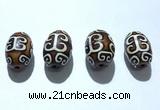 CAA5719 20*30mm drum tibetan agate dzi beads wholesale