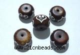 CAA5720 11*20mm rondelle tibetan agate dzi beads wholesale