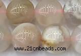 CAA5902 15 inches 10mm round sakura agate gemstone beads