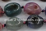 CAA617 15.5 inches 15*20mm nuggets dragon veins agate beads