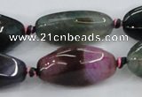 CAA626 15.5 inches 15*30mm nuggets dragon veins agate beads